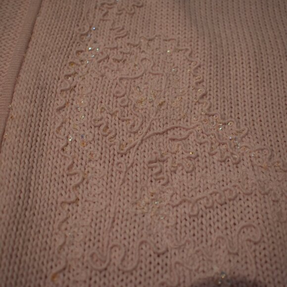 Pastel pink Tabi International sweater cardigan with embroidery - Picture 3 of 9
